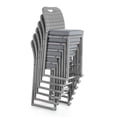 thumbnail image 5 of Greemotion Cyprus Stainless Steel Gray Outdoor Bar Height Dining Stools Set of 6, 5 of 5
