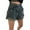 Blue, variant on Uaswgudfs Women's High-Waisted Jean Shorts with Cuff Hem & Decorative Pockets - Stretch Fit 4” Inseam Trendy Casual Style Black XS