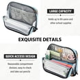 thumbnail image 5 of Standing Pencil Case with Base Large Capacity Stationery Pouch Pen Bag with Zipper for Women Men Cartoon Dog Faces and Bones, 5 of 7