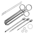 thumbnail image 1 of Marinade Syringe 60ml 304 Stainless Steel Sauce Injector Food Injector Kitchen Utensil with 3 Needles for Marinating Cooking Grilling Roasting Meat Ba, 1 of 4