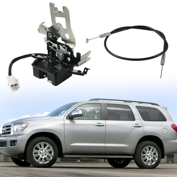 Liftgate - Actuador De Bloqueo De Puerta Trasera Para Toyota Sequoia 2001 2002 2003 2004 2005 2006 2007 4.7 L Pestillo De Puerta Trasera Y Montaje De Cables Reemplazado # 931-861 69301-0C010 6 680