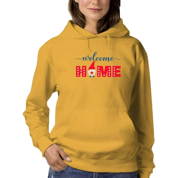 Welcome Home July 4Th Hoodie Women -Image by Shutterstock, Female Large