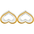 thumbnail image 4 of 2pcs Napkin Ring Acrylic Table Napkin Holder Heart Shape Party Napkin Clasp, 4 of 7