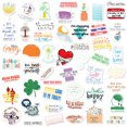 thumbnail image 3 of Rush Inspirational Text English Phrases Stickers, Set of 100, Waterproof and UV Resistant, Great for All Your Gadgets S4463, 3 of 5