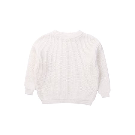 

Youweixiong Toddler Baby Girls Boys Knitted Sweater Long Sleeve Blouse Pullover Sweatshirt Warm Crewneck Tops Fall Winter Clothes