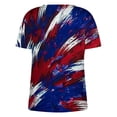 thumbnail image 5 of Mode Femme Été Décontracté Imprimé Col Rond Manches Courtes T-Shirt Blouse Deals Chaud, 5 of 5