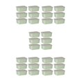 thumbnail image 2 of Bearachild Recipientes de plástico transparentes para alimentario: para almacenar ingredientes secos y líquidos Tapa hermética verde 6 piezas Type2 NO2, 2 of 6