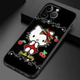 thumbnail image 3 of Funda de teléfono de estilo negro de Hello Kitty, varios colores, para iPhone 14, 11, 13, 12 Pro Max, XR, X, XS, 8, 7, 6, 6S Plus, MINI funda de silicona, 3 of 5