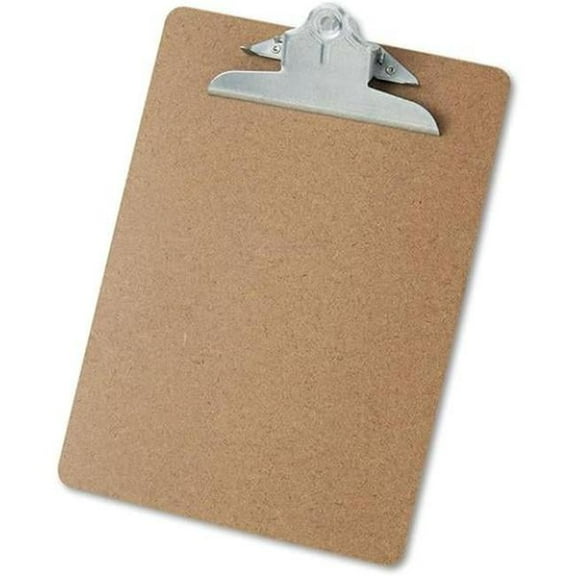 Essendant  Universal Hardboard Clipboard - 1.25 in. Clip Capacity - 8.5 x 11 in. Sheets, Brown