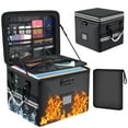 thumbnail image 1 of 5200&deg;F Upgraded Fireproof Document Box & Fireproof Expanding File Folder, 2 Layer File Cabinet Organizer with lock,Collapsible Water Resistant St, 1 of 9