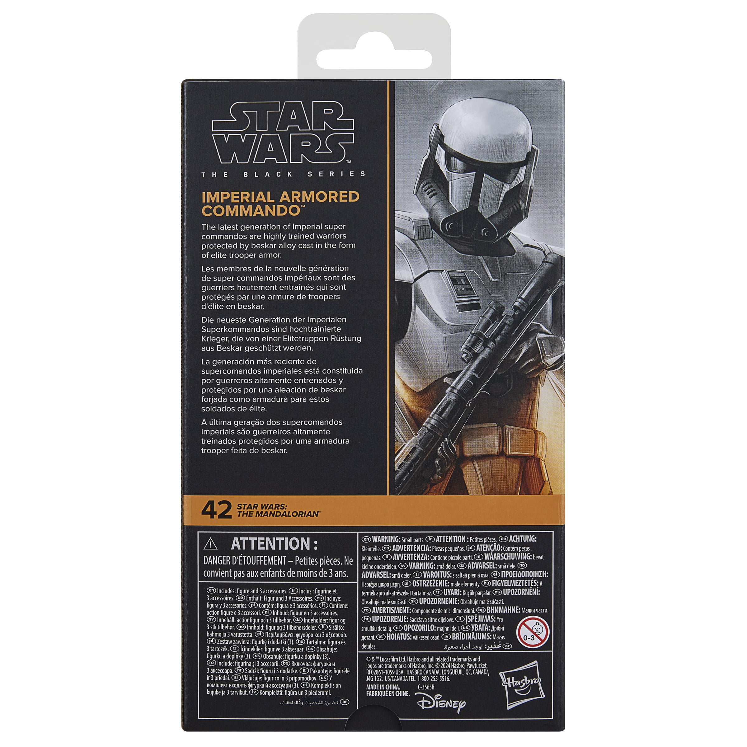 Star Wars The Black Series Imperial Armored Commando Collectible Action Figure (6”)