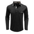 thumbnail image 2 of FYDUU Mens Polo Golf Shirts Men's Shirt Long Sleeve Classic Polo Shirts Casual Button Tee Collared Work Pullover Shirts With Pockets Classic Golf Shirts, 2 of 6
