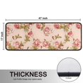 thumbnail image 5 of Kitchen Rugs Sets Of 2,Pioneer Flower Floral Print Pattern Anti Fatigue Kitchen Mat Rugs Non Slip Washable,Decorative Kitchen Floor Mats for Kitchen,Sink,Laundry,17"x47"+17"x47", 5 of 5