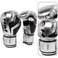 thumbnail image 3 of Guantes de competición Muay Thai guantes de boxeo de esponja de cuero PU para niños adultos, 3 of 7