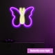 thumbnail image 2 of Luz De Neón Led Luces De Letreros De Neón De Mariposa 5V Usb / Letrero De Neón Alimentado Por Batería Luz De Noche De Mariposa Iluminada Lámpara De Neón Decorativa De Pared Led Muyoka Hogar, 2 of 6