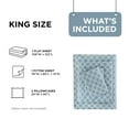 thumbnail image 7 of Regency Heights King Size Cotton Flannel Sheet Set, 4-Piece Flannel Bed Sheets King, 100% Cotton Bed Sheets Set with Deep Pocket, Blue Geo, 7 of 7