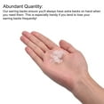 thumbnail image 4 of Earring Pads, 40 pack Silicone Earring Backs, Soft Earring Backs Replacements Earrings Cushions (Clear,10x9mm), 4 of 6
