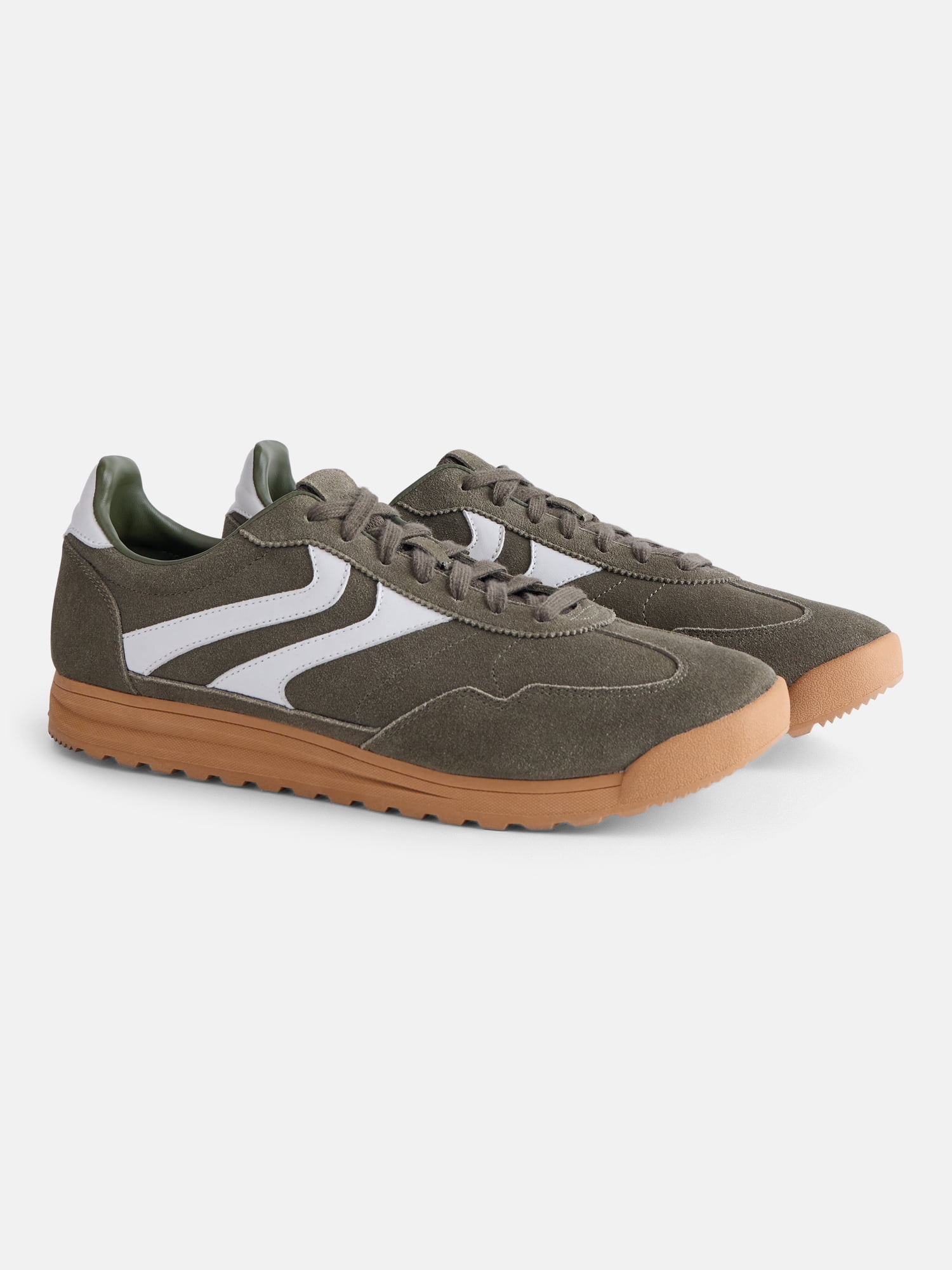 No Boundaries Men's Genuine Suede Slim Sneakers
