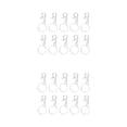 thumbnail image 4 of Advancent Hebilla colgante de 10 piezas, hebillas para bolso DIY, accesorios, conectores de extremo de Metal, llavero, , accesorio colgante de Blanco 2Conjunto, 4 of 6
