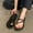 #153-Black, variant on Wowcloth Women's Fashion Casual Clam Shell Flip Flops – Versatile Slip-On Design with Comfortable Flat Sole for Spring Summer Beach Slides