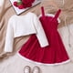thumbnail image 5 of Christmas Girls Santa Claus Dress With Cloak Cape Toddler Baby Kids Red Xmas Clothes Children New Year Party Santa Claus Set, 5 of 5
