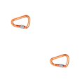 thumbnail image 2 of Wweixi 1/2/3 Mousqueton Résistant à l'Usure Technologie Avancée Grand Application Coloré Résistance aux Impacts Renforcée Pinces à Carabiner pour Extérieur Orange 2 Pcs, 2 of 6