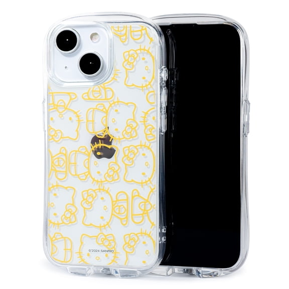 iFace Hello Kitty and Friends Clear Compatible with iPhone 15 Case [Look in] Drop Tested Hybrid Cell Phone Grip Cover  Hello Kitty