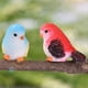 thumbnail image 2 of Matsuzay 8 Uds pájaros Mini ornamento miniatura figuritas de animales bonitos paisaje boda decoración del hogar Navidad cumpleaños Artesanía, 2 of 6