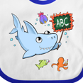 thumbnail image 4 of Inktastic Teacher Shark with School of Fish Boys or Girls Baby Bib, 4 of 4