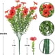 thumbnail image 2 of Paquete de 2 flores artificiales violetas - Arreglo floral sintético de 7 puntas para decoración de bodas en la oficina en casa, 2 of 2