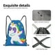 thumbnail image 4 of Fotbe Cool Unicorn Star Golden Bolsa Mochila con Cordón Estampada, Bolsa de Gimnasio Deportiva, Bolsa Cinch, Bolsa con Cordón para Hombres y Mujeres-Medium, 4 of 6