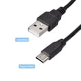 thumbnail image 2 of Uxcell USB Cable with ON/Off Switch USB Male to Type-C Male Extension Cord 1M Black, 2 of 5