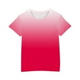 thumbnail image 3 of Toddler Girls Short Sleeve T Shirts New Shirts for Kids Short Sleeve Graphic T-Shirt Round Neck Tops for 3-14 Years Girls and Boy T-Shirt Tee Style B-27 Pinks 13 Years, 3 of 4