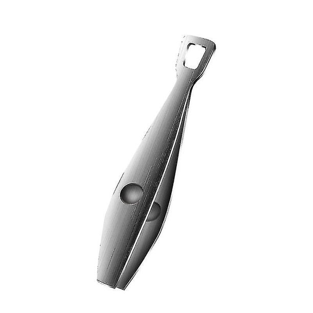Clip de espina de pescado Clip de desplumado Acero inoxidable Acero engrosado Amplía el mango. (plata)(1 pieza)