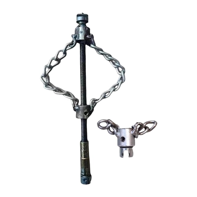 veasfak Drain Auger Efficient Clog Remover Accessories for Sewer Kitchen Sink Toilet Double Single Chain