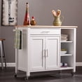 thumbnail image 2 of SEI Furniture Martinville Kitchen Cart in White, 2 of 7