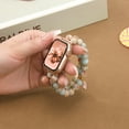 thumbnail image 3 of Dwitch Beaded Bracelet Strap Compatible with Apple Watch Band 42/44/45/46/49mm Series 10/9/ 8/7/SE/Ultra,Women Fashion Pearl Stretchy Jewelry Strap for iWatch Bands Series 10 9 8 7 6 5 4 3 2 1,D, 3 of 4
