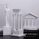 thumbnail image 2 of Modelo de construcción de templo antiguo, decoración de columnas, decoración decorativa, escultura de resina de columna de yeso, 2 of 5