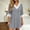 #619-Gray, variant on Women's V-Neck Lace Sleep Dress, Loose-Fitting with 3/4 Sleeves, Breathable and Soft Nightgown for Relaxation and Home Wear