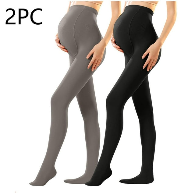 YUNAFFT Maternity Solid Color Thermal Leggings Adjustable Waistband Comfort Fit Pregnancy Essentials