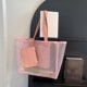 thumbnail image 3 of Bolsa De Hombro Bolso de hombro para mujer Bolso de verano de PVC de moda de gran capacidad con monedero (rosa) Likrtyny Para Estrenar, 3 of 6