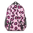 thumbnail image 3 of Purple and Pink Leopard Print Backpack for School, Cute School Bag with Adjustable Shoulder Straps and Padded Back, 16.9"x12.6"x5.9", 3 of 5