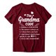 thumbnail image 3 of Gibobby Playera de Manga Corta con Cuello Redondo Camiseta con cuello de letras estampadas, camisetas para mujer, blusa, túnica, camisas casuales redondas, camisetas(Vino,M), 3 of 3