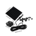 thumbnail image 3 of Dvkptbk Solar Fountains Pump Solar Water Pump Power Panel Kit Submersible Brushless for Garden Water Circulation/Pond Fountains Solar Fountain Home Essentials, 3 of 9