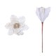 thumbnail image 2 of Adornos navideños, regalos de Navidad, ramo rojo artificial para decoración navideña, flores artificiales para el hogar, adornos de escritorio, flores artificiales de plástico para decoración navideña, 2 of 6