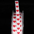 thumbnail image 2 of The Ribbon People White and Red Heart Craft Ribbon 0.25" x 108 Yards, 2 of 2