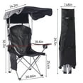 thumbnail image 6 of VTOY Folding Chair with Canopy Portable Chair with Shade for Outside Beach Chairs for Adults Chair with Shade Canopy Camping Chairs for Outdoors(Black), 6 of 9