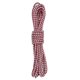 thumbnail image 1 of Cordón de Cuero de 5.5 Yardas, Cuerda Trenzada Redonda de 5.5mm para Manualidades, Fabricación de Joyería, Collares, Pulseras, Cinturones, Rojo Vino+Blanco, 1 of 7