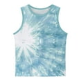 thumbnail image 5 of ATOGUTA Teen Tank Tops Boys Girls Blue Kids Tie Dye Sleeveless Workout Running Sports Shirts Size 3T-15, 5 of 5