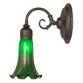 thumbnail image 4 of 5.5" Wide Green Tiffany Pond Lily Wall Sconce, 4 of 7